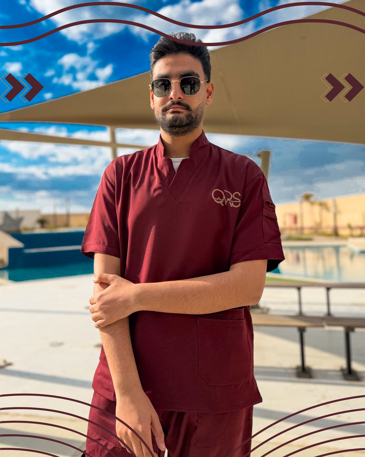PREMIUM SCRUB | BURGUNDY